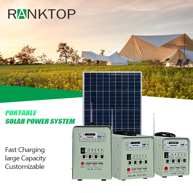 Portable solar energy systems solar power system home