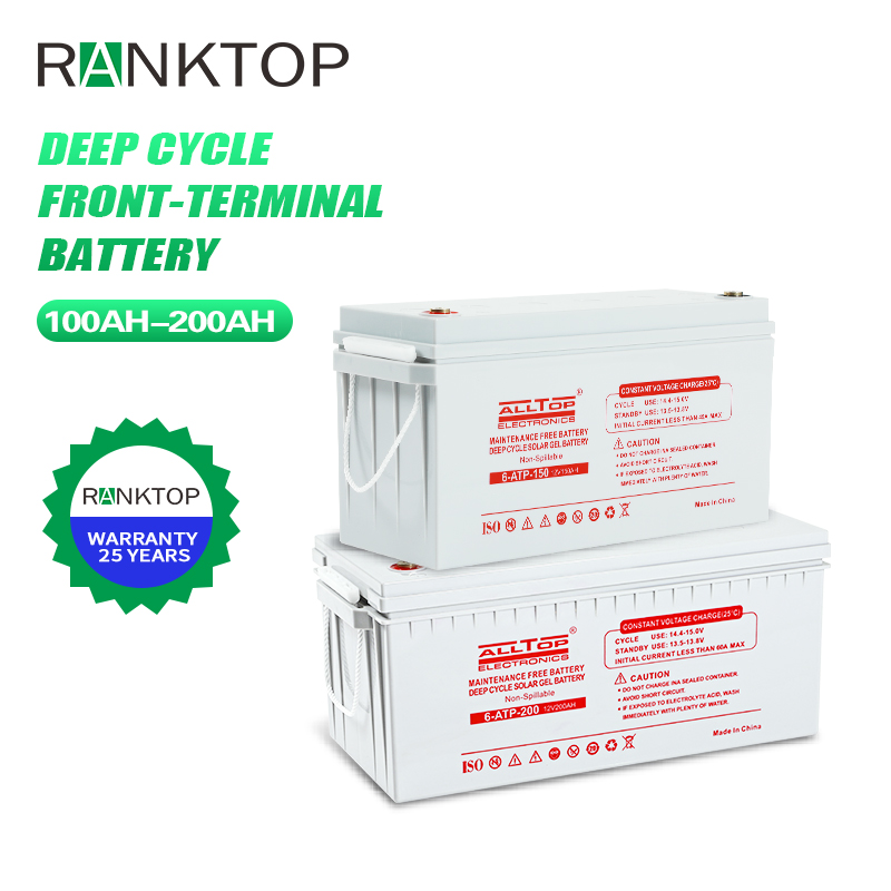 Solar Gel Battery Rechargeable 12V 48V LiFePO4 Solar Storage Battery