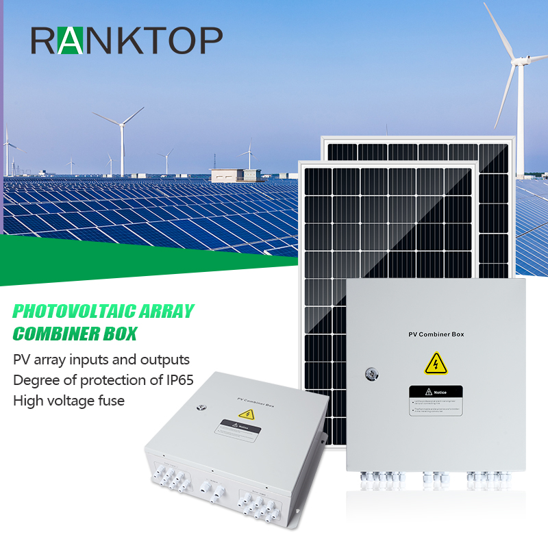 DC AC solar pv array combiner box solar power system