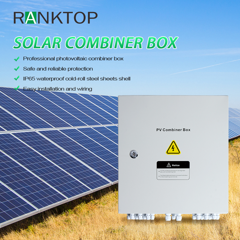 DC AC solar pv array combiner box solar power system