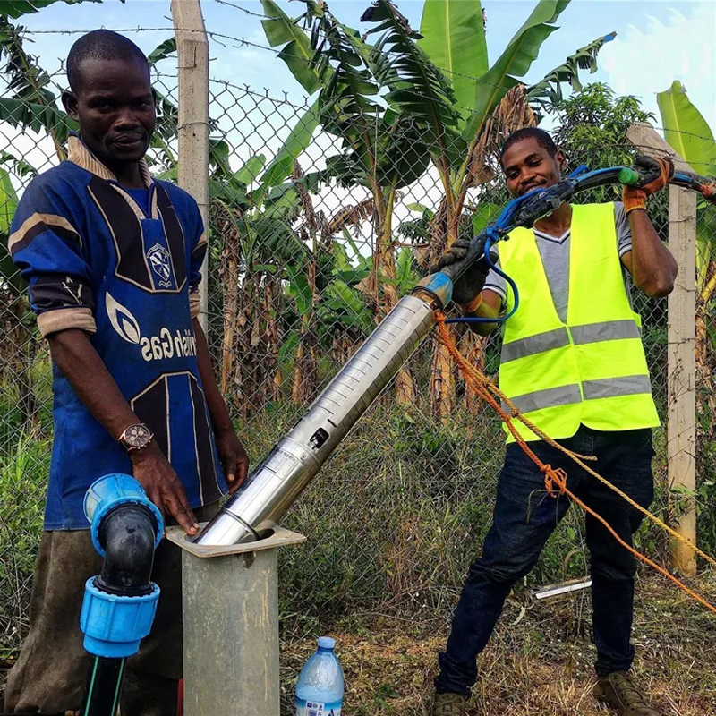 borehole solar powered water pump solar panel system