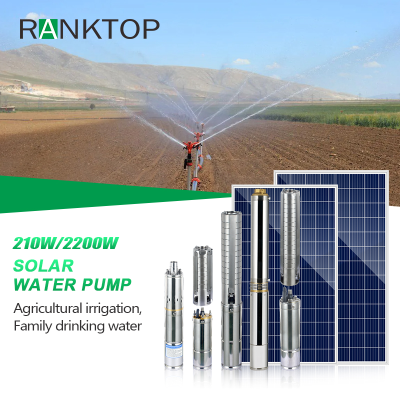 borehole solar powered water pump solar panel system