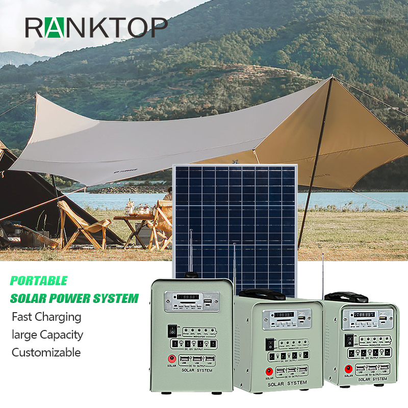 Multiple charging modes Portable solar energy systems