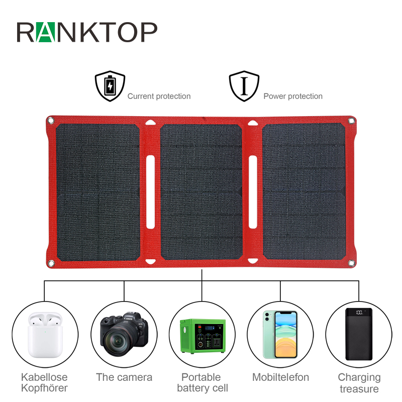 Rechargeable USB Camping Mobile Folding Solar Battery Panels