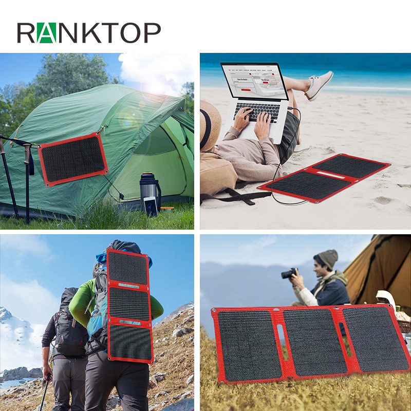 Rechargeable USB Camping Mobile Folding Solar Battery Panels