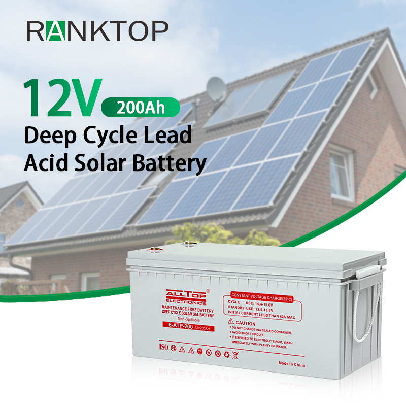 Soalr Deep Cycle Solar Storage Battery 12V 48V Lead Acid Batteries