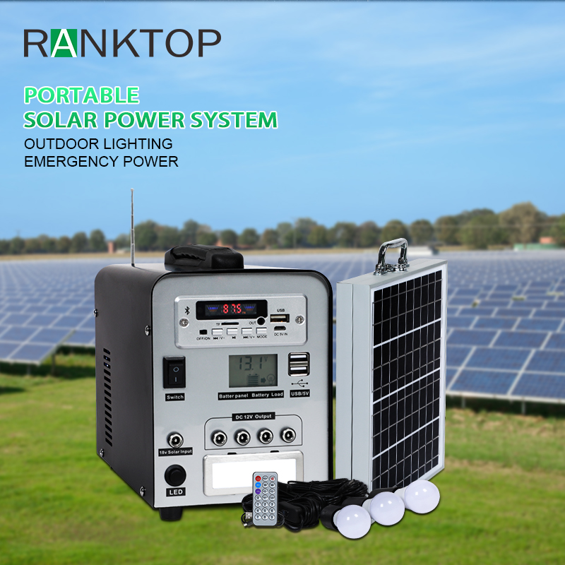 Radio Lighting Home Portable Solar Power Energy System