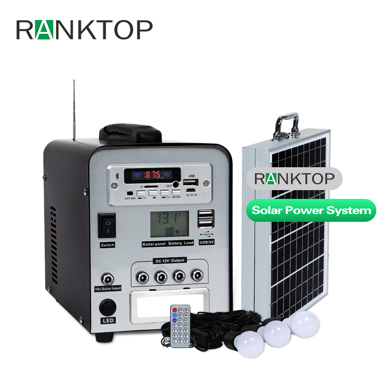 Radio Lighting Home Portable Solar Power Energy System