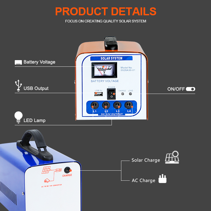 Solar Charging Household Solar Panel Kit Solar Generator System