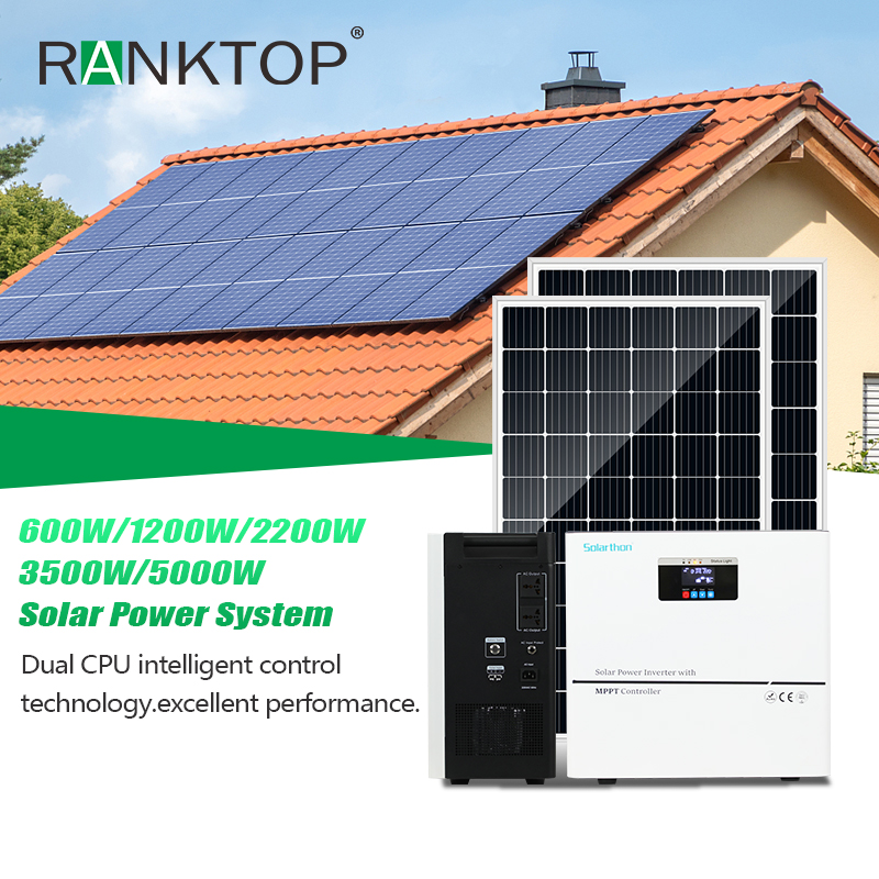 5kw Solar Power System with Built-in Lithium Battery