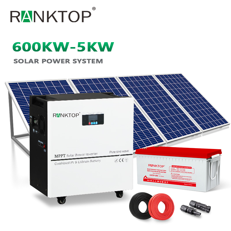 5kw Solar Power System with Built-in Lithium Battery