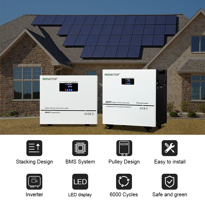 5kw Solar Power System with Built-in Lithium Battery