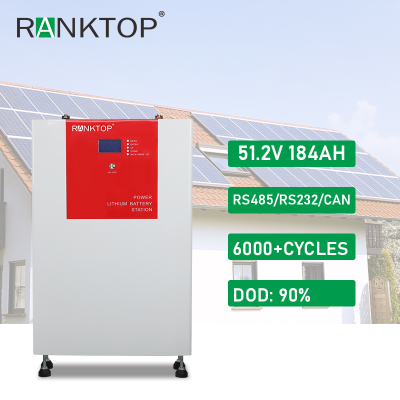 High Quality 51.2V 184Ah LiFePO4 Solar Power Home Energy Storage Battery