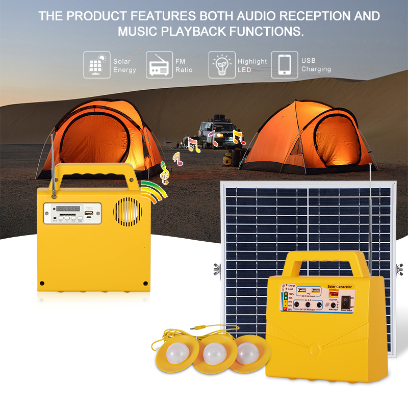 Home Outdoor Mobile LiFePO4 Battery Portable Energy Storage Supply Station Solar Generator