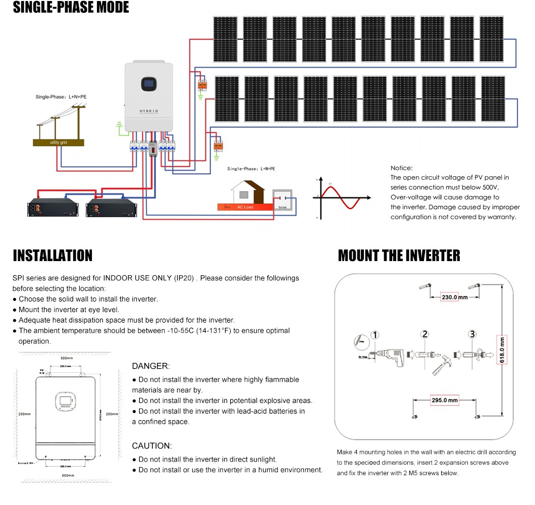 Solar inverter 3000w