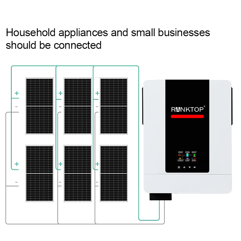 China Manufacturers Solar Power Hybrid Inverter 5kw 10kw Single Three Phase Hybrid