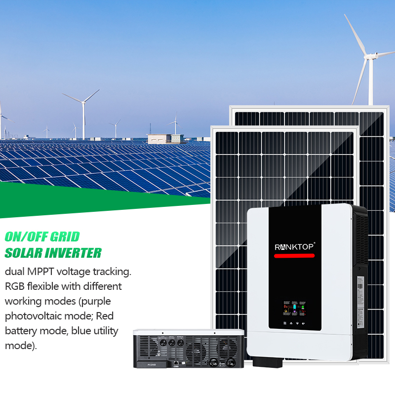 Solar Pure Sine Wave MPPT Power Hybrid Inverter for Energy System