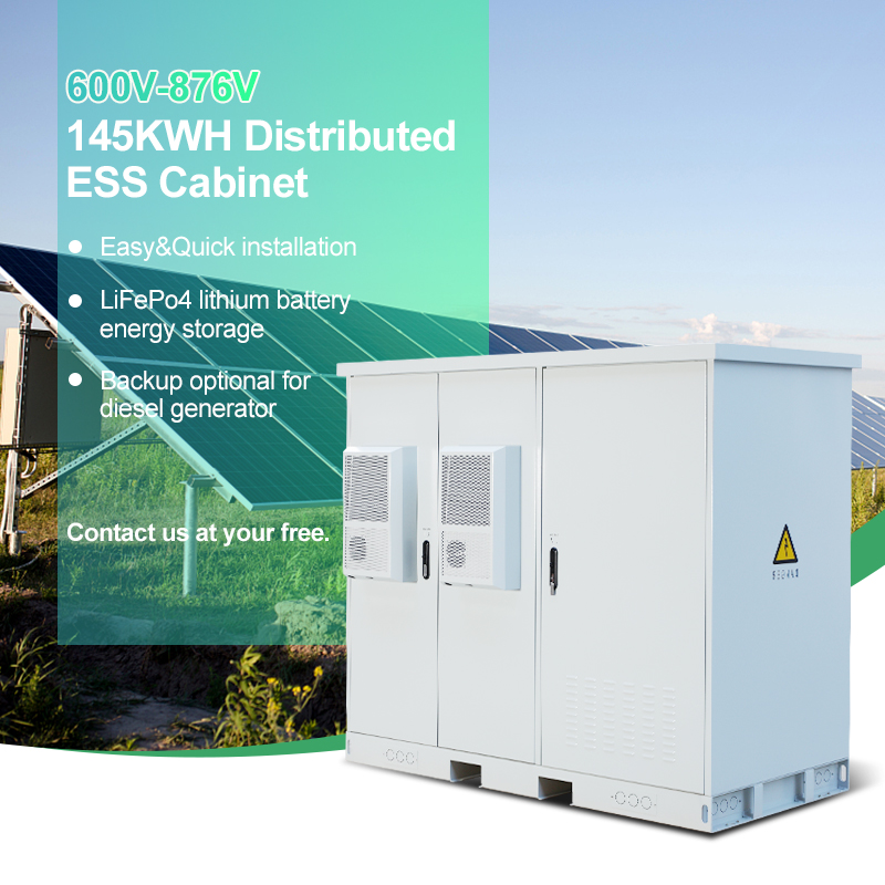 LiFePO4 Distributed ESS Cabinet solar energy battery storage container