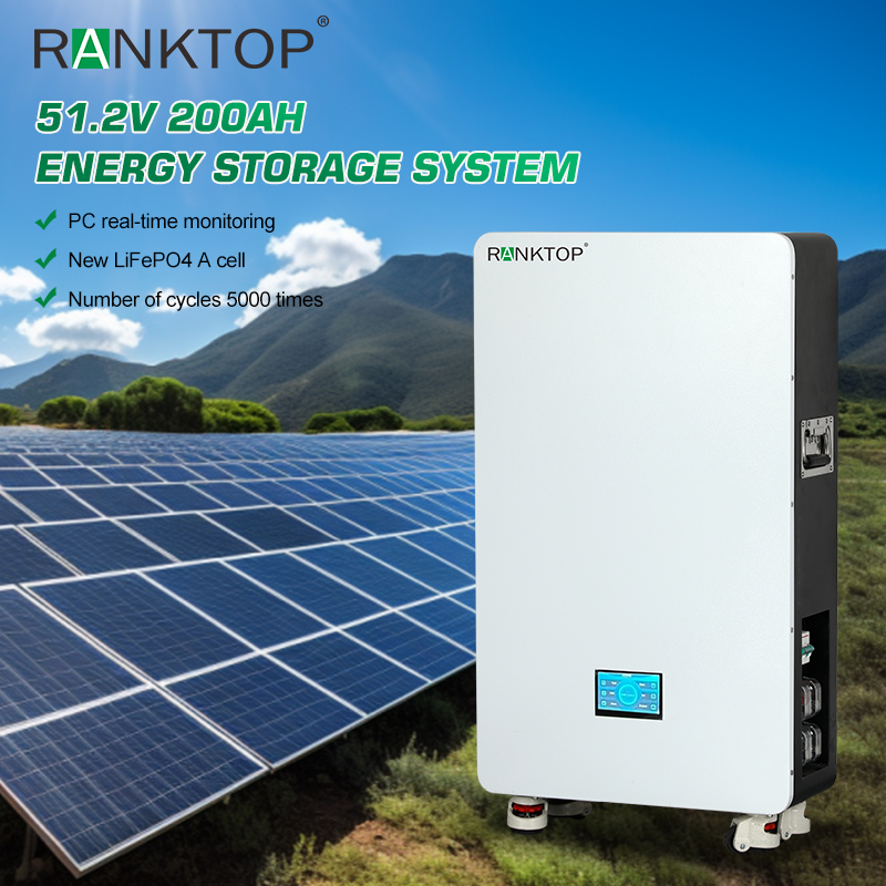 51.2V 200 home energy storage battery system with LiFePO4 lithium-ion battery battery pack