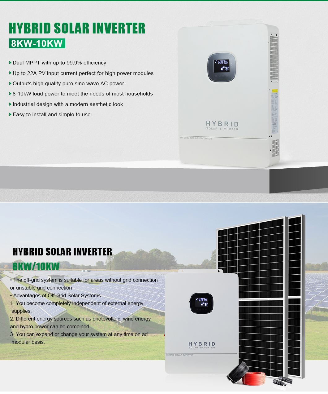 Solar inverters