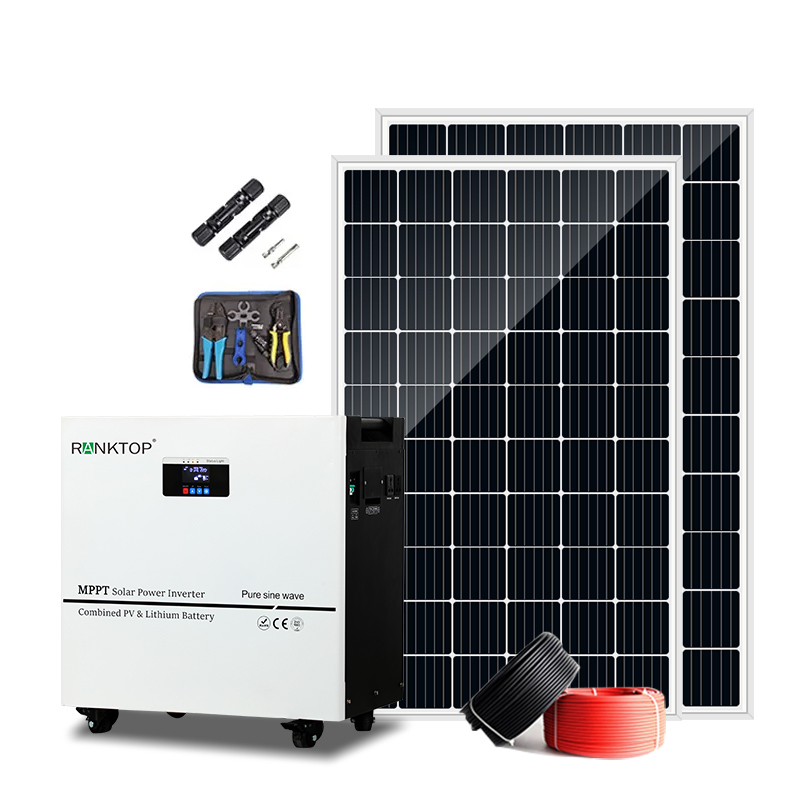 Solar Photovoltaic Kit inverter Solar Energy Hybrid Complete System For Residential