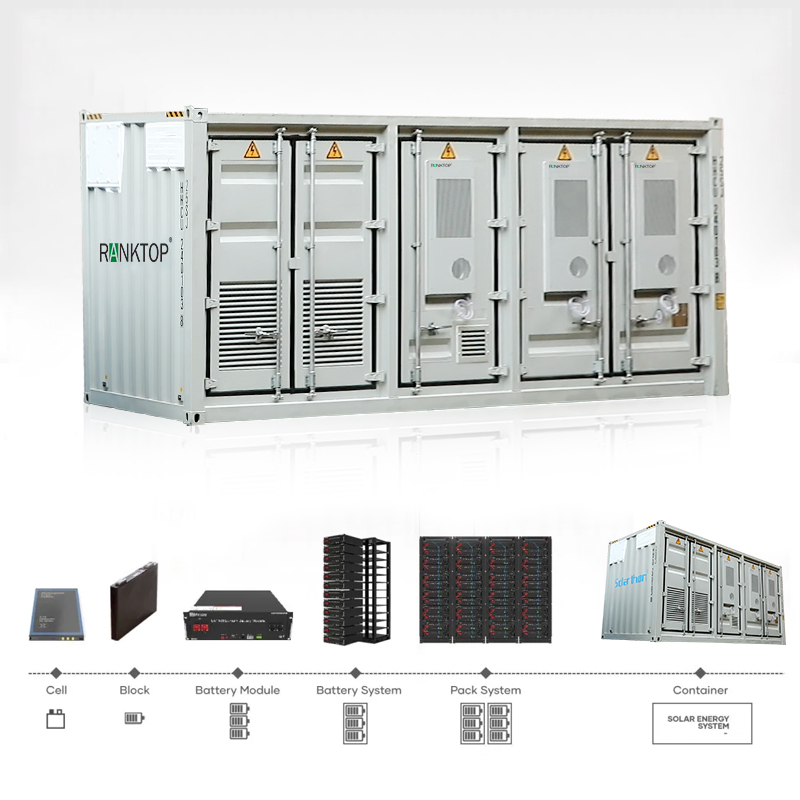 Industrial Solar System Ess 1MW 2MW Power Supply Inverter Energy Storage System