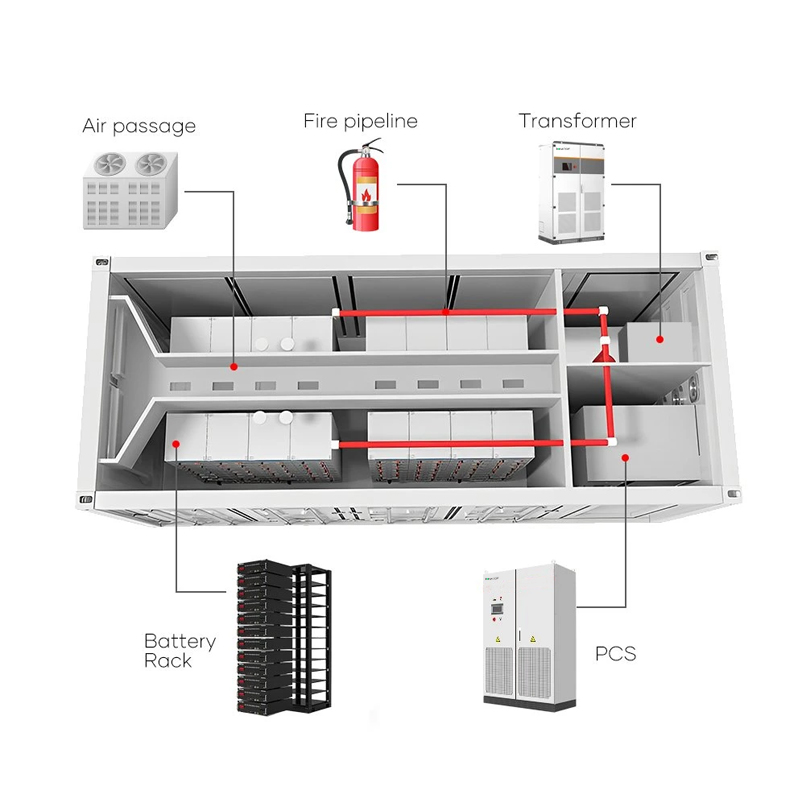 All in One Solar Ess 1000kwh 2MW 5MW Ess Battery Inverters Container Energy Storage System