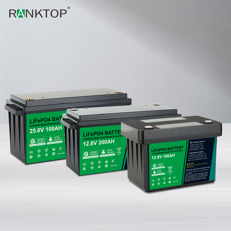 LiFePo4 Battery 100Ah 200Ah BMS Balance Deep Cycles Solar Battery