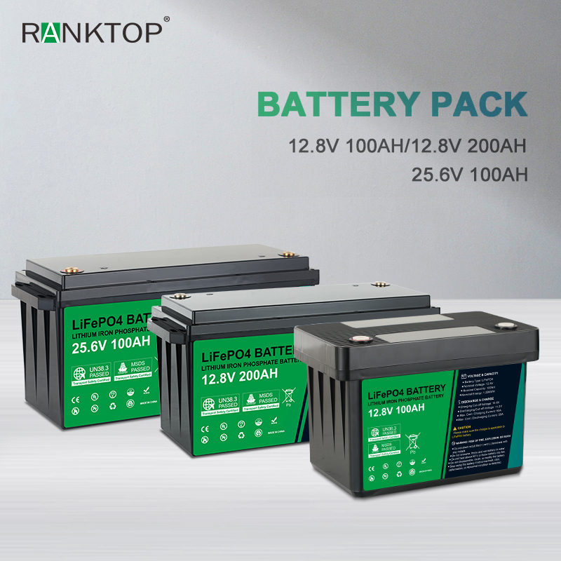 LiFePo4 Battery 100Ah 200Ah BMS Balance Deep Cycles Solar Battery