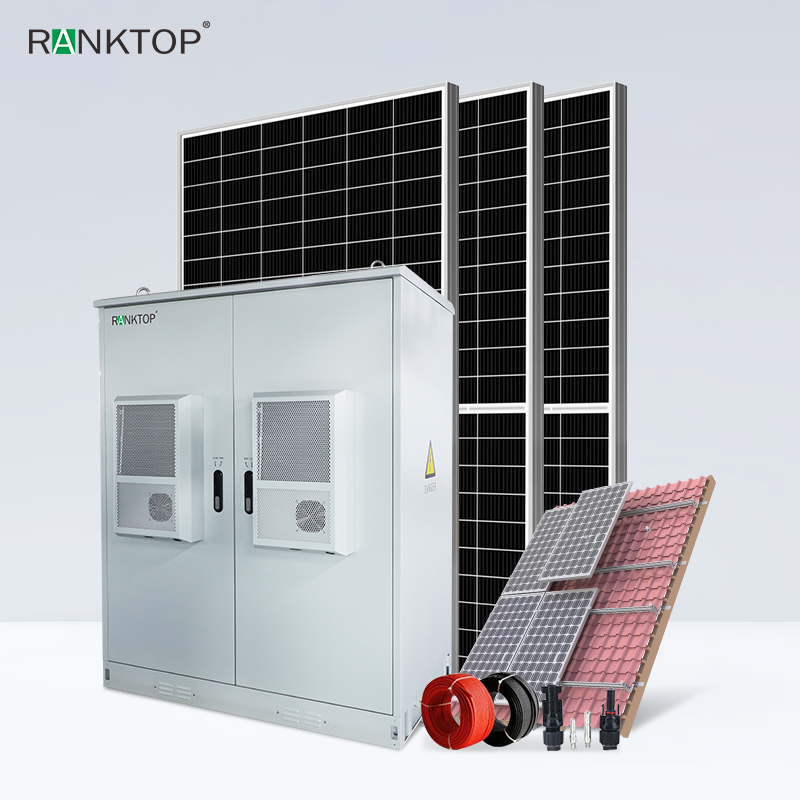 Complete ESS Hybrid Solar Energy Storage System 20KW 40KWH Off On Grid Solar System With Lithium Battery