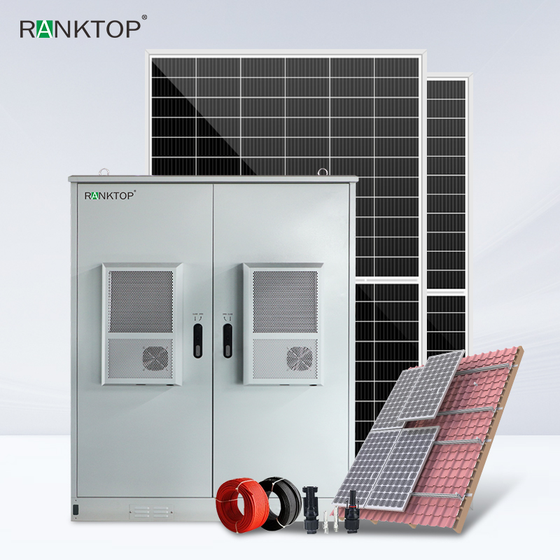 Complete ESS Hybrid Solar Energy Storage System 20KW 40KWH Off On Grid Solar System With Lithium Battery