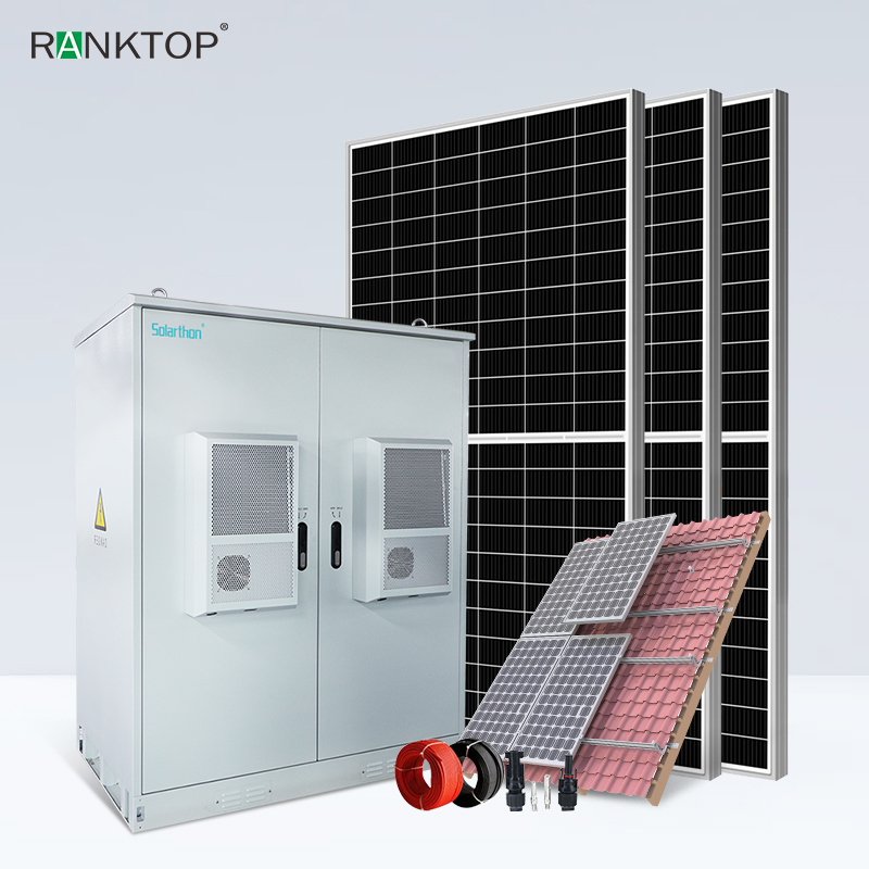 Complete ESS Hybrid Solar Energy Storage System 20KW 40KWH Off On Grid Solar System With Lithium Battery