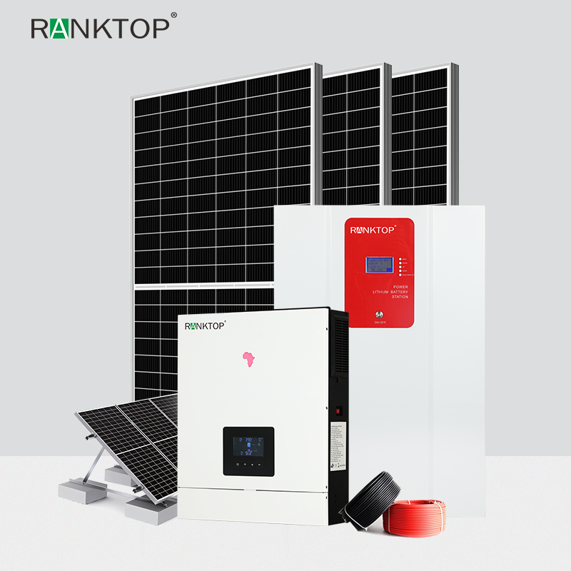 Complete residential off grid solar power system 6.2KW off grid photovoltaic system kit