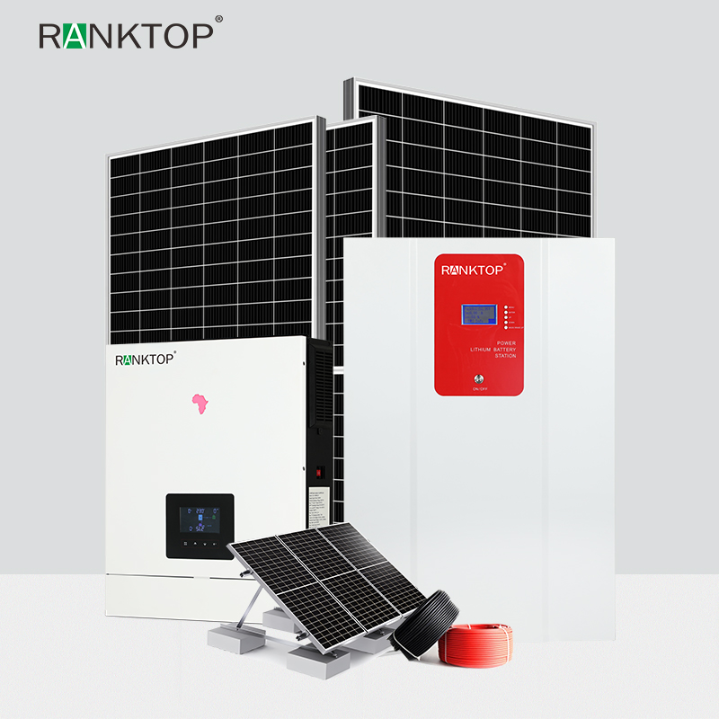 Complete residential off grid solar power system 6.2KW off grid photovoltaic system kit