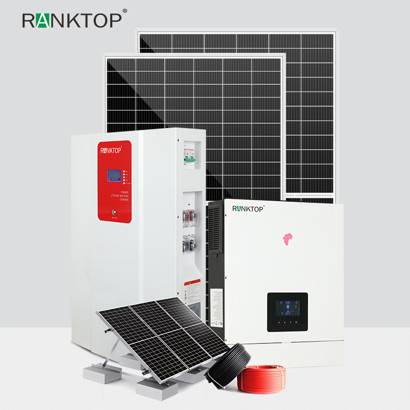 Complete residential off grid solar power system 6.2KW off grid photovoltaic system kit