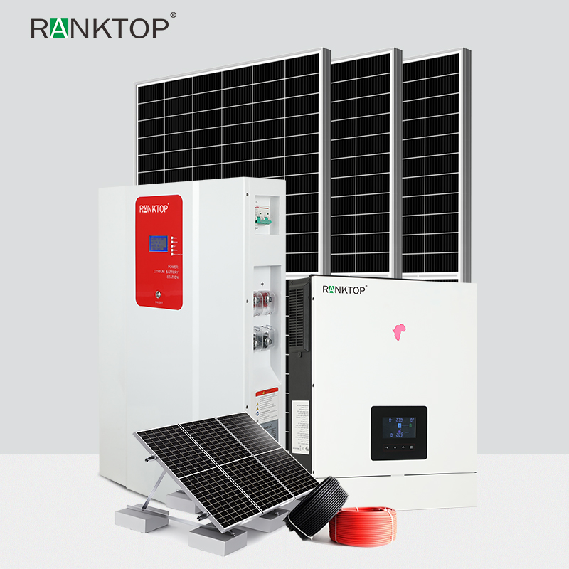 Complete residential off grid solar power system 6.2KW off grid photovoltaic system kit