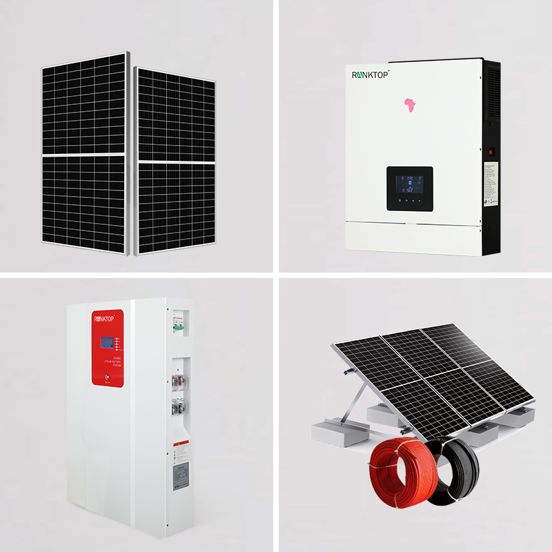 Complete residential off grid solar power system 6.2KW off grid photovoltaic system kit