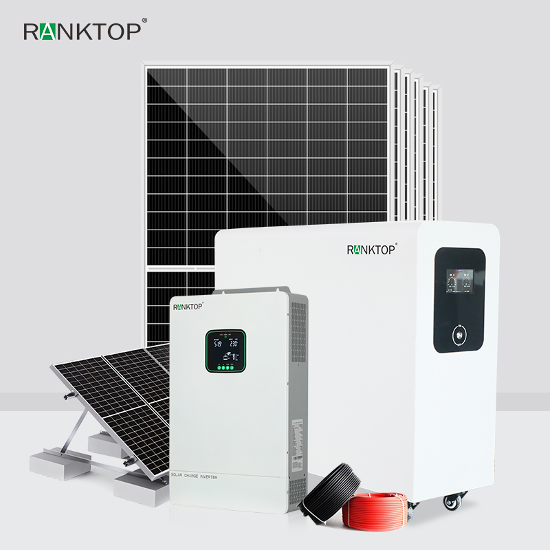 Hybrid Solar Power System Home 8 Kw Photovoltaic Kit 10 Kw Solar Panel System