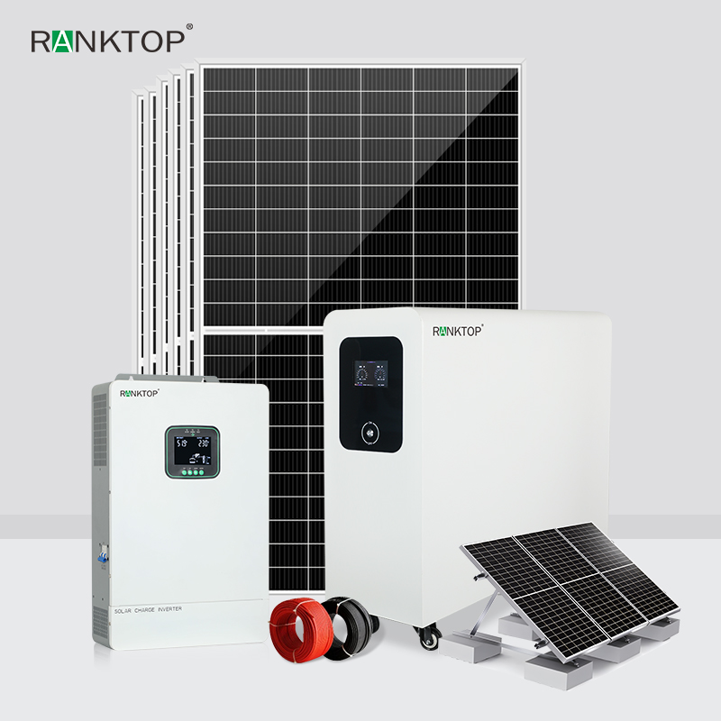 Hybrid Solar Power System Home 8 Kw Photovoltaic Kit 10 Kw Solar Panel System