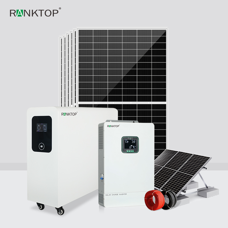 Hybrid Solar Power System Home 8 Kw Photovoltaic Kit 10 Kw Solar Panel System