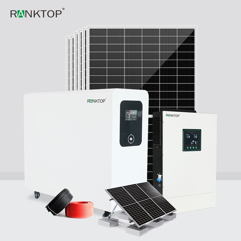 Hybrid Solar Power System Home 8 Kw Photovoltaic Kit 10 Kw Solar Panel System