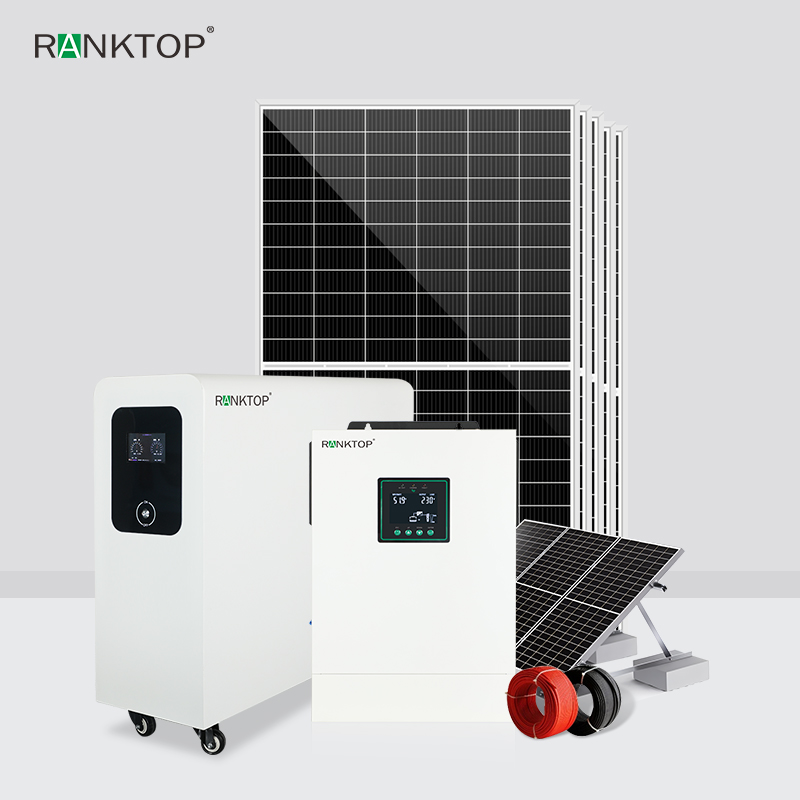 Hybrid Solar Power System Home 8 Kw Photovoltaic Kit 10 Kw Solar Panel System