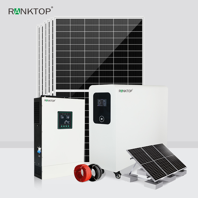 Hybrid Solar Power System Home 8 Kw Photovoltaic Kit 10 Kw Solar Panel System