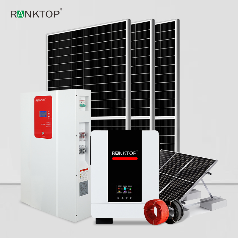 Solar inverter 10.2Kw Solar Panel Set With battery Home Photovoltaic Energy Storage System