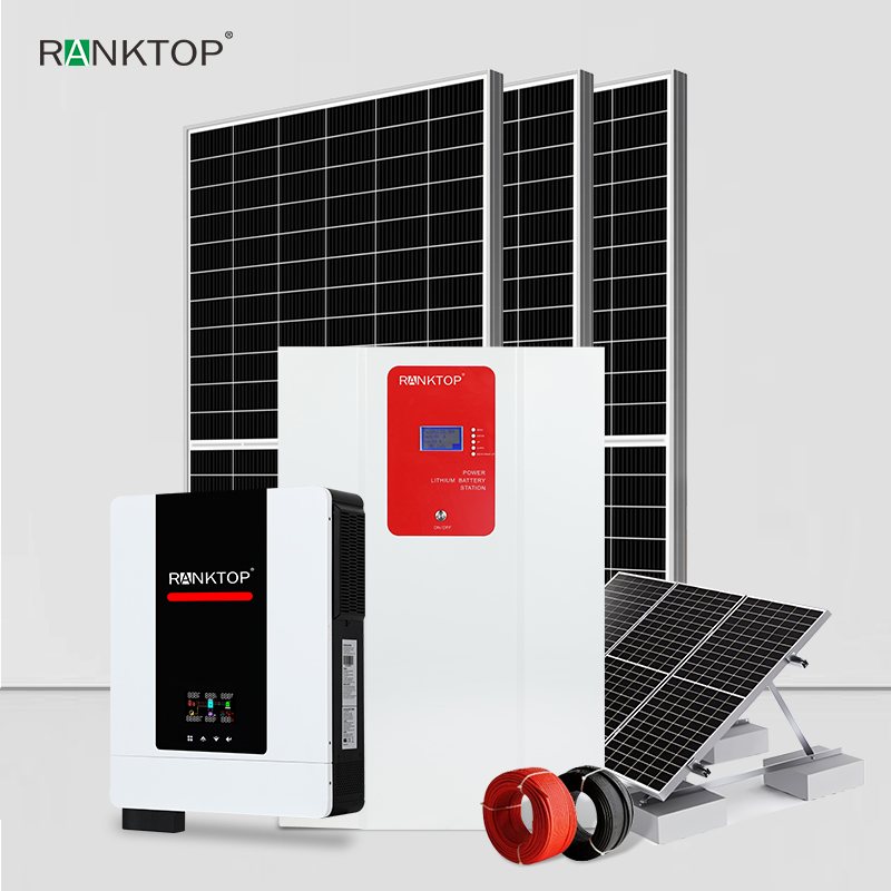 Solar inverter 10.2Kw Solar Panel Set With battery Home Photovoltaic Energy Storage System