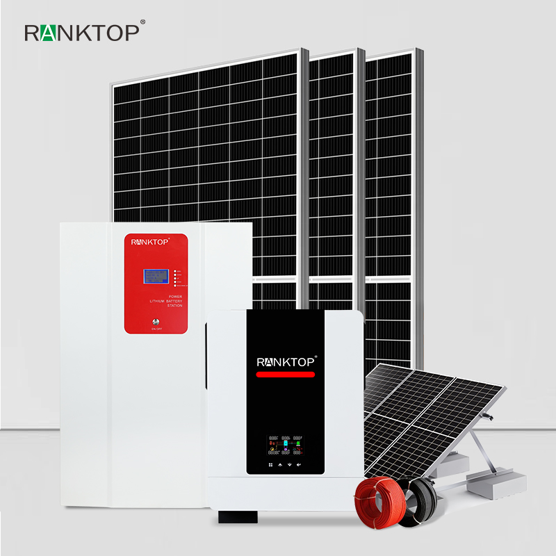 Solar inverter 10.2Kw Solar Panel Set With battery Home Photovoltaic Energy Storage System