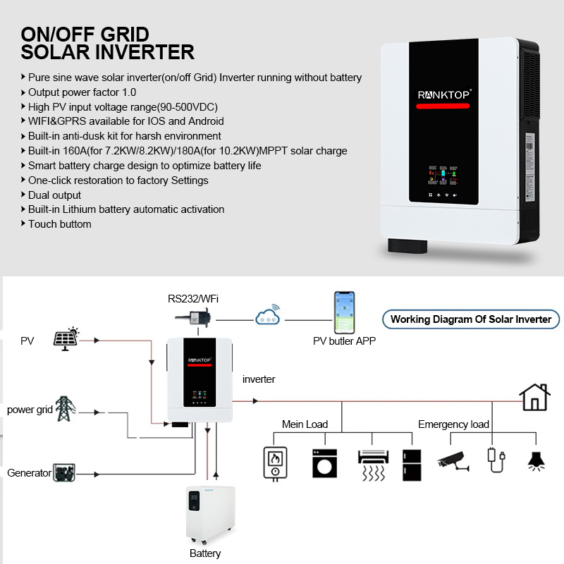 8.2KW Solar System Home Energy Storage System Solar Kit Solar Panels With Battery