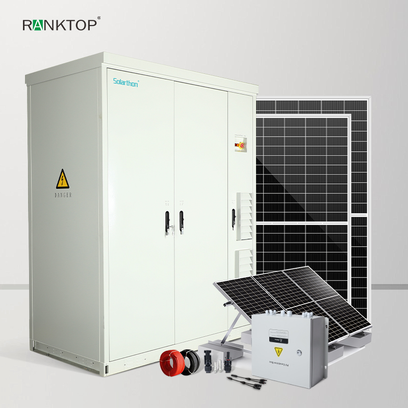 Solar Energy System100Kw With 215KWh Commercial All in One Solar System Storage Battery Cabinet