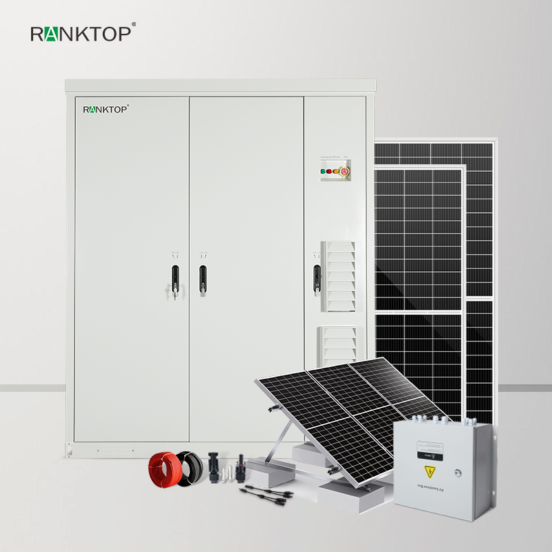 Solar Energy System100Kw With 215KWh Commercial All in One Solar System Storage Battery Cabinet