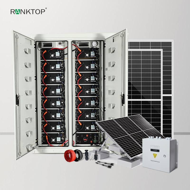 Solar Energy System100Kw With 215KWh Commercial All in One Solar System Storage Battery Cabinet